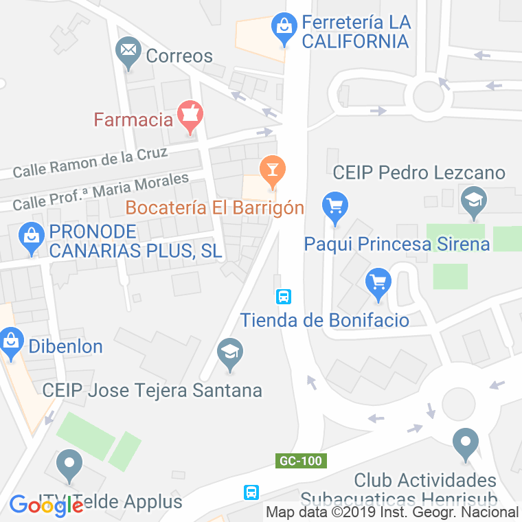 Código Postal calle Salamanca en Telde