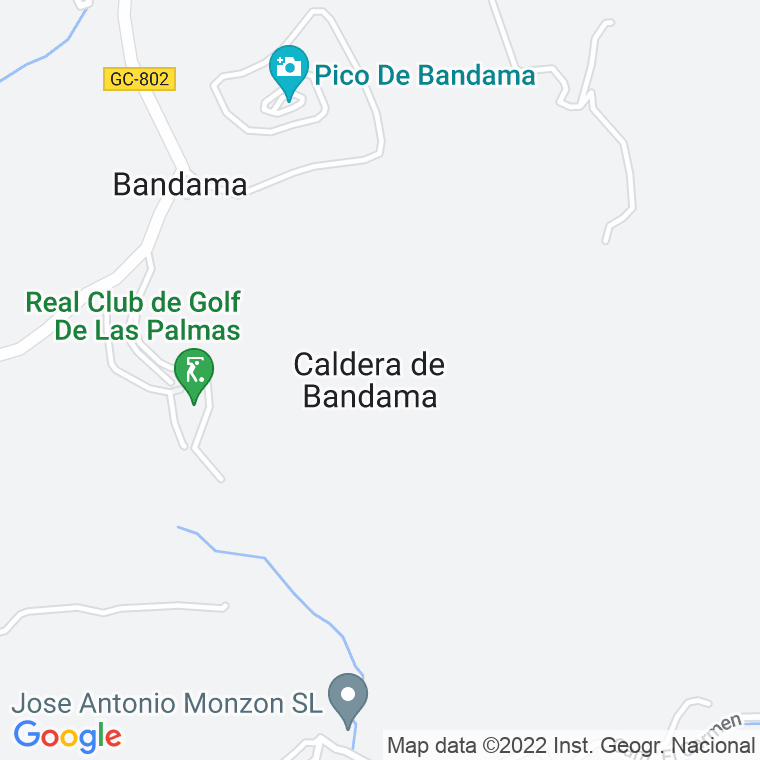 Código Postal calle Caldera, La (Monte Lentiscal) en Las Palmas de Gran Canaria