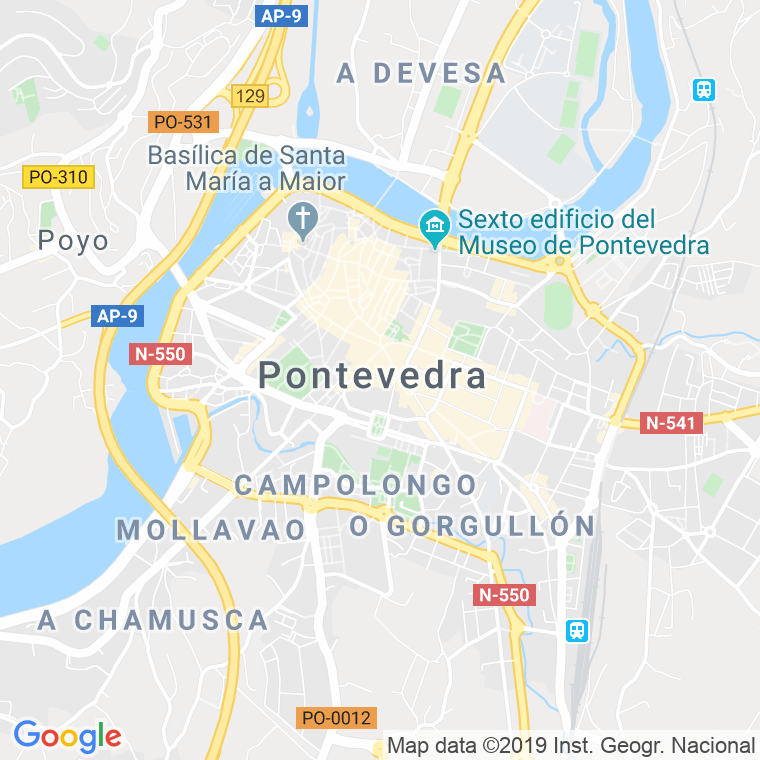 Código Postal calle Genaro Perez Villamil en Pontevedra