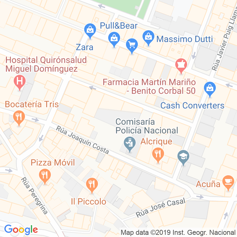 Código Postal calle Gerardo Alvarez Limeses, rua en Pontevedra