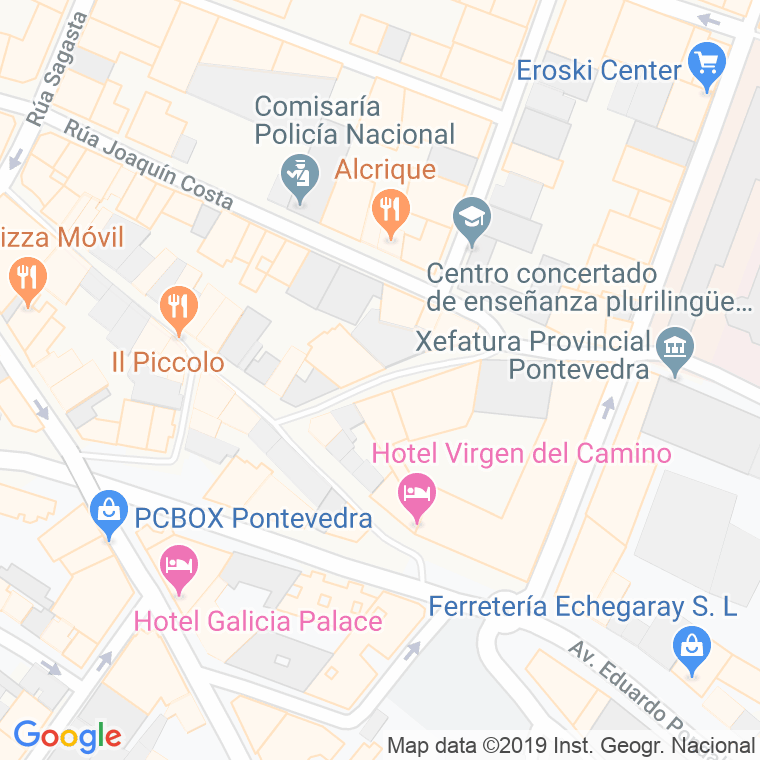 Código Postal calle Jose Casal en Pontevedra