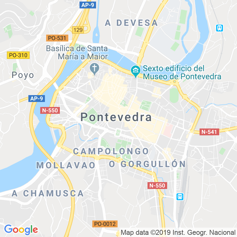 Código Postal calle Paja en Pontevedra