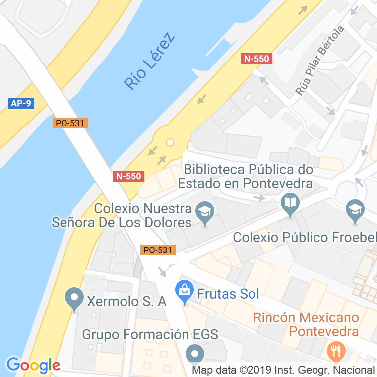 Código Postal calle Cruceiro en Pontevedra