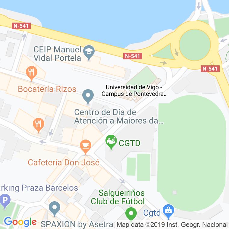 Código Postal calle Cruz Roja en Pontevedra
