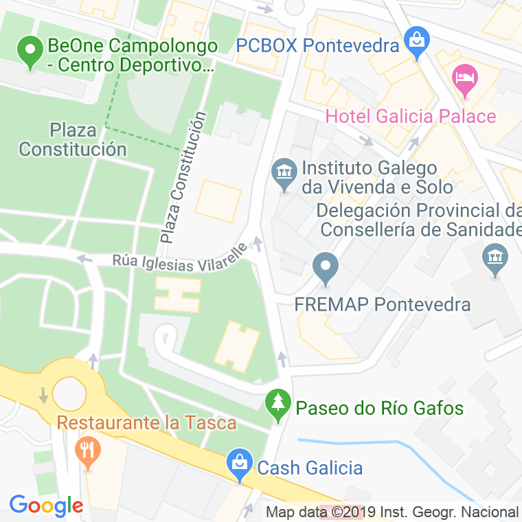 Código Postal calle Alcalde Hevia en Pontevedra