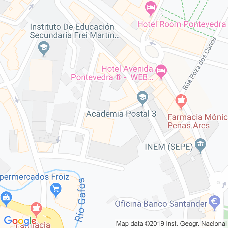 Código Postal calle Curtidoira, praza en Pontevedra