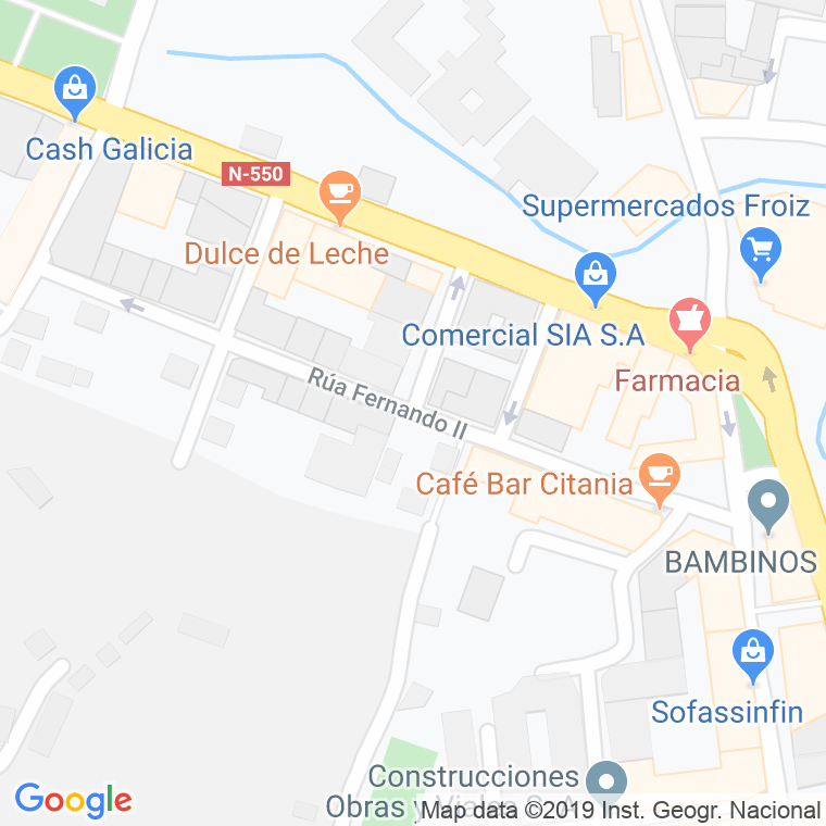 Código Postal calle Fernando Ii en Pontevedra