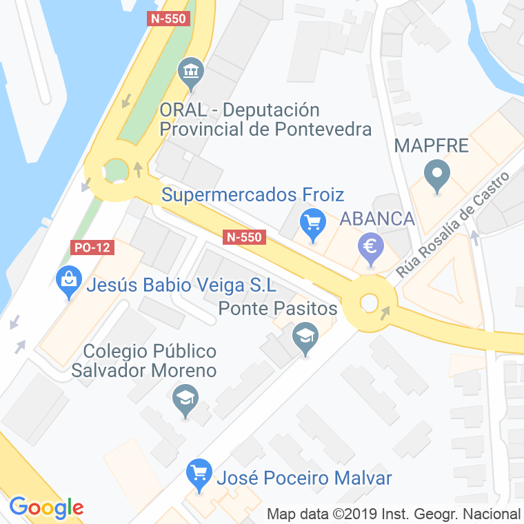 Código Postal calle Manuel Del Palacio en Pontevedra