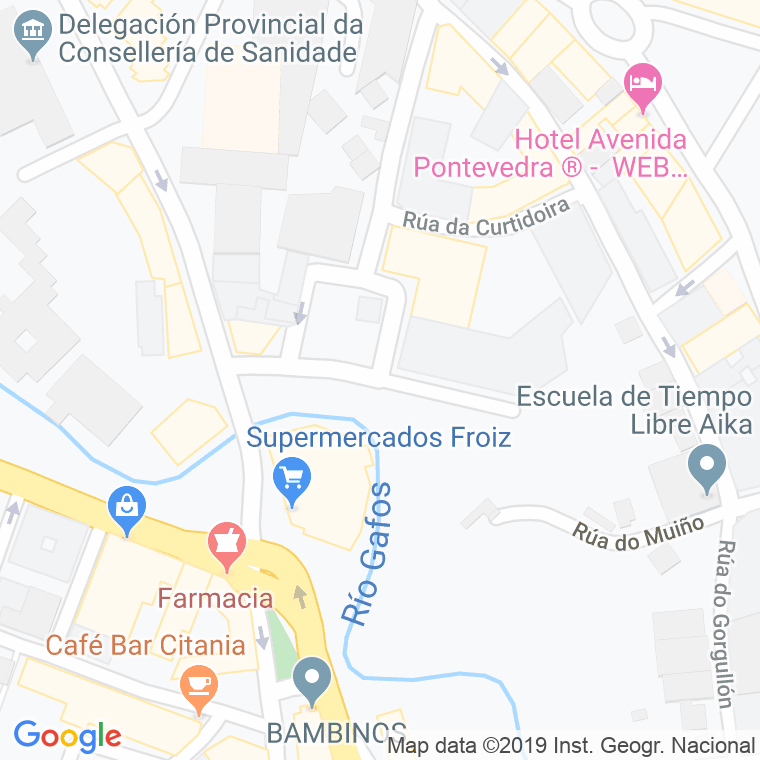 Código Postal calle Ponte Bolera, rua en Pontevedra