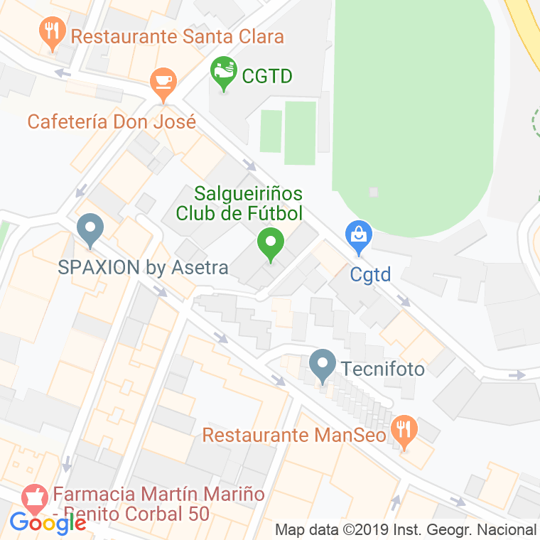 Código Postal calle Salgueiriños De Abajo en Pontevedra