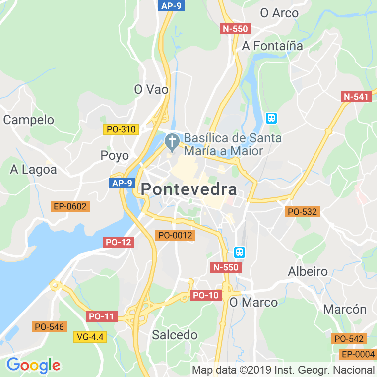 Código Postal calle Codigo Correspondencia Para Organismos Oficiales en Pontevedra