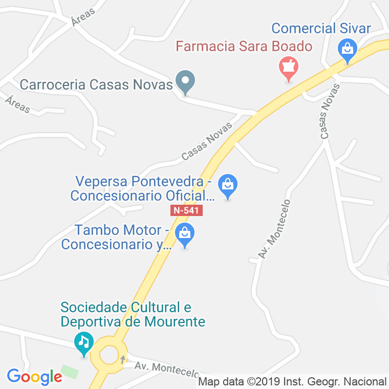Código Postal calle Aldea Del Monte (Casas Novas), lugar en Pontevedra