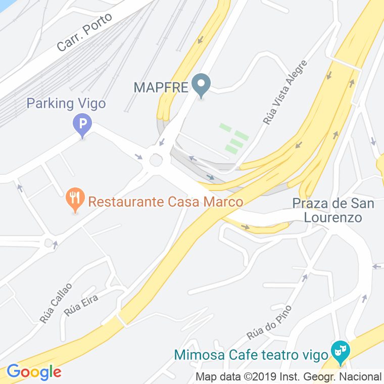 Código Postal calle Isaac Peral en Vigo