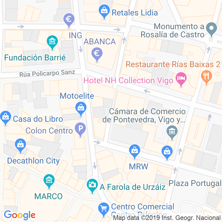 Código Postal calle Isabel Ii en Vigo