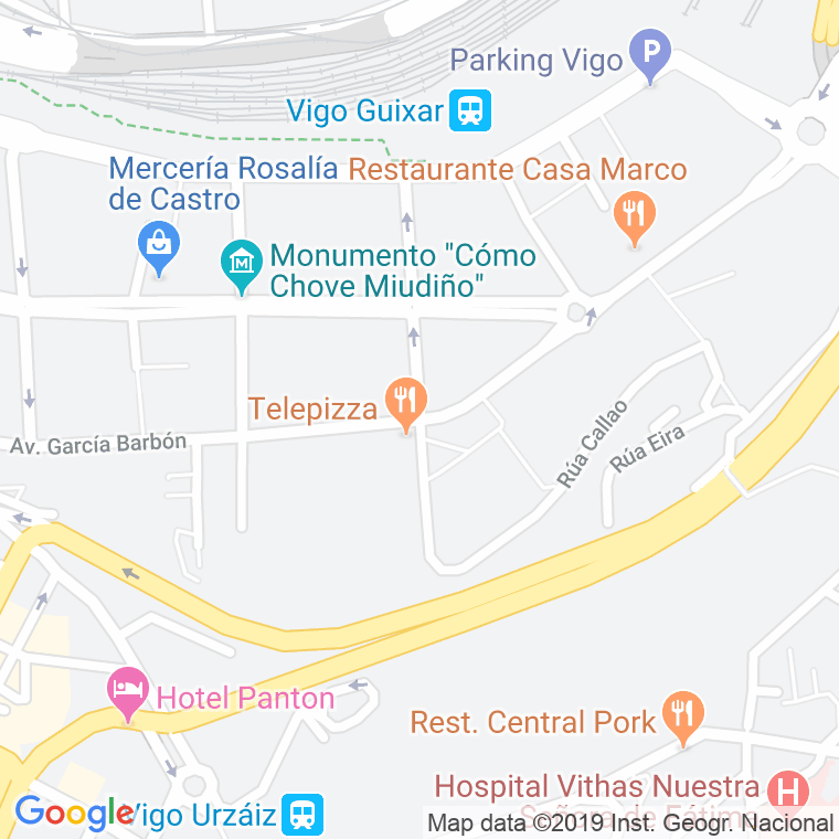 Código Postal calle Serafin Avendaño en Vigo