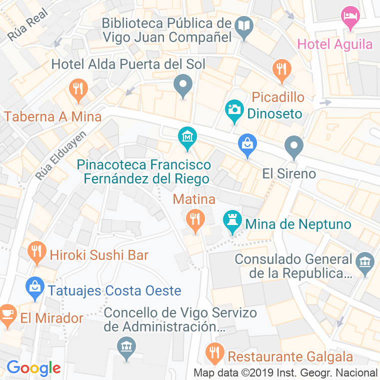 Código Postal calle Abeleira Menendez en Vigo