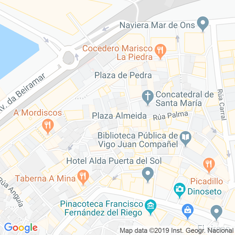 Código Postal calle Almeida, praza en Vigo