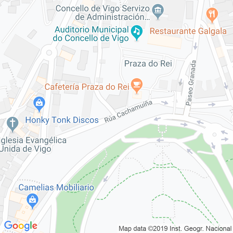 Código Postal calle Cachamuiña en Vigo