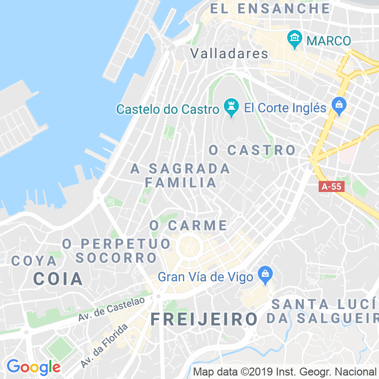 Código Postal calle Camelias, avenida (Impares Del 1 Al 33)  (Pares Del 2 Al 40) en Vigo