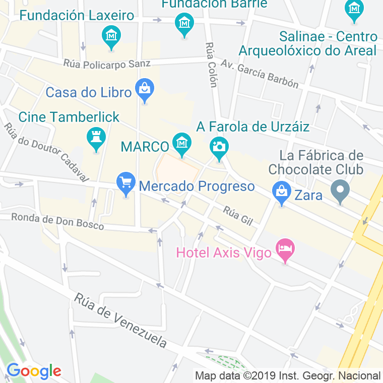 Código Postal calle Gil en Vigo