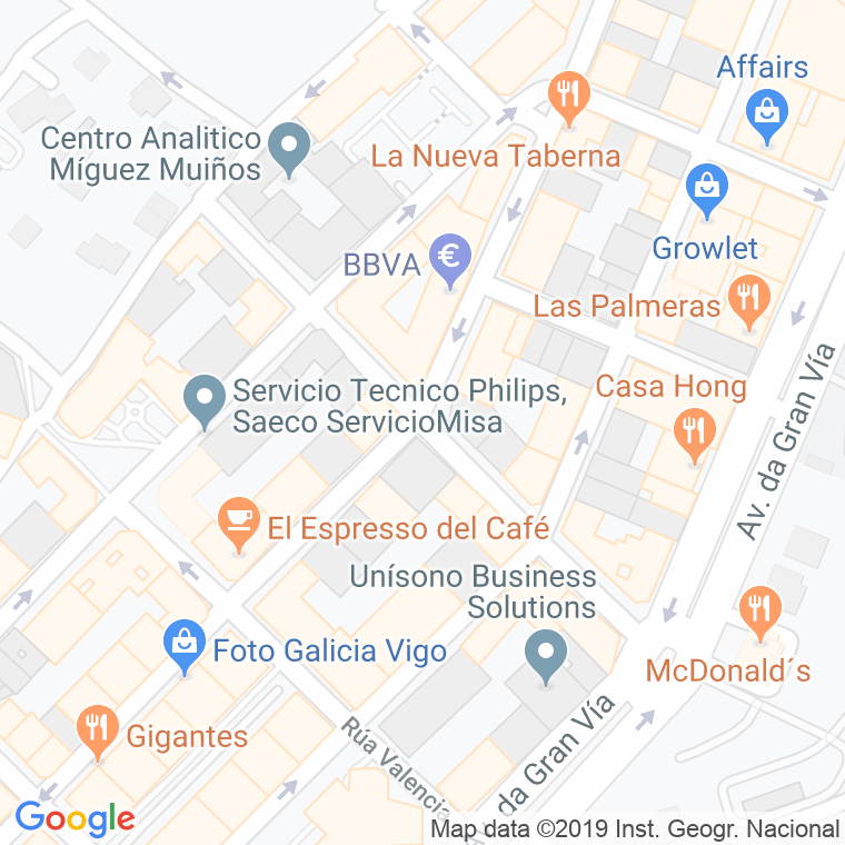 Código Postal calle Illas Baleares en Vigo