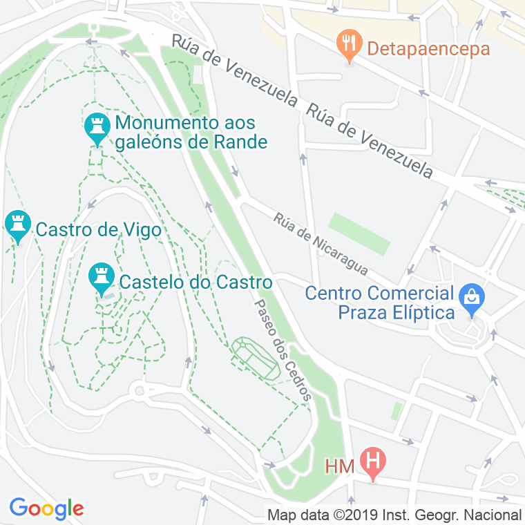 Código Postal calle Marques De Alcedo en Vigo