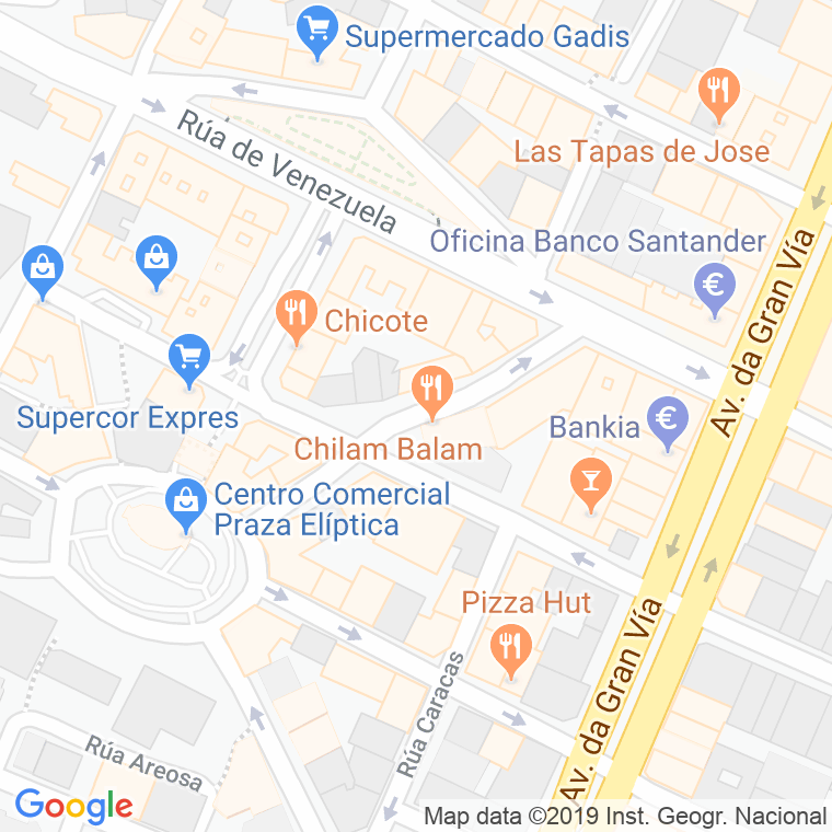 Código Postal calle Padre Don Rua en Vigo