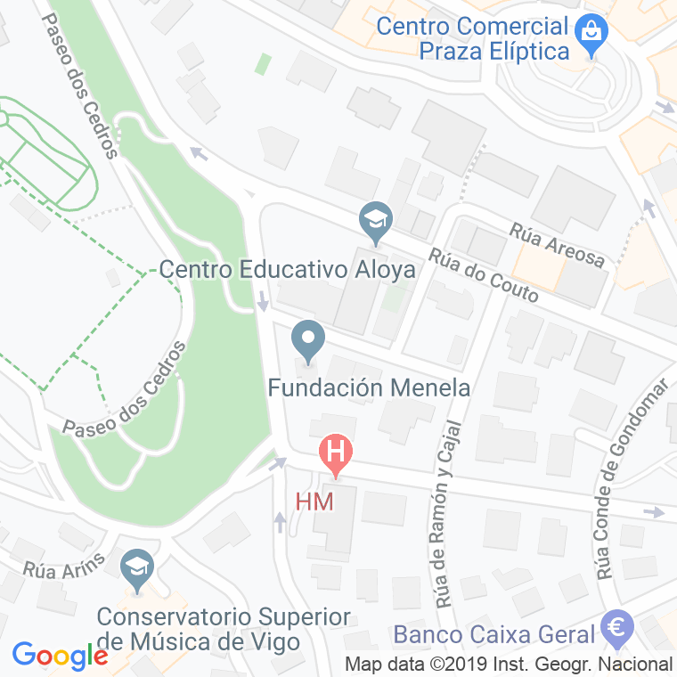 Código Postal calle Trovador Menduiño en Vigo