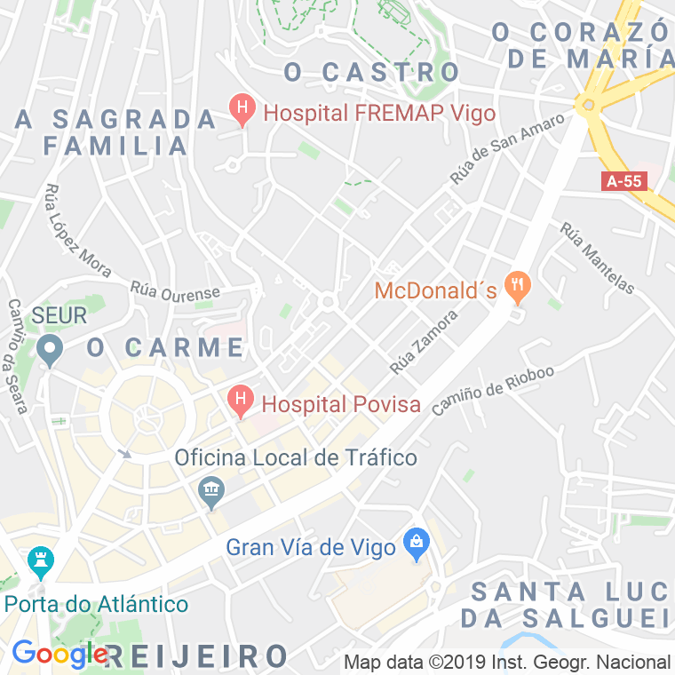Código Postal calle Zaragoza   (Impares Del 1 Al 47)  (Pares Del 2 Al 48) en Vigo