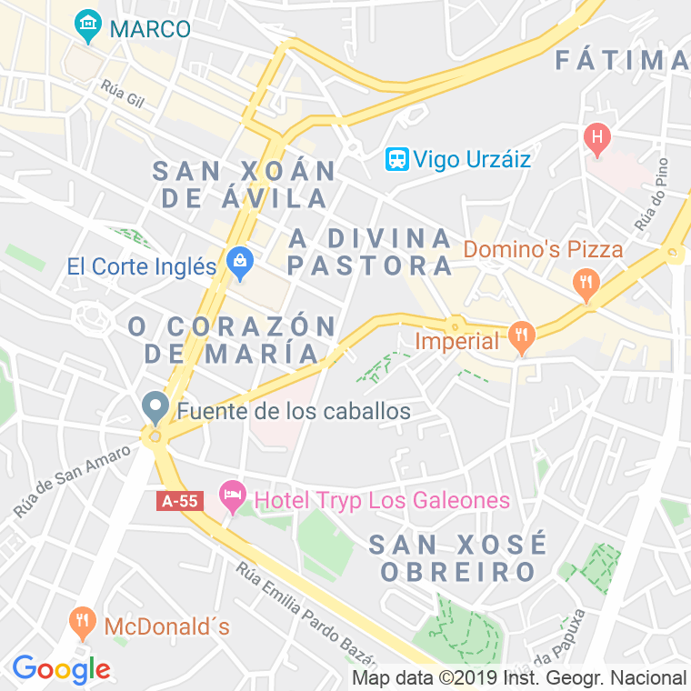 Código Postal calle Pizarro en Vigo