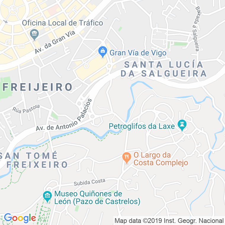 Código Postal calle Pontenova-freixeiro, baixada (Impares Del 1 Al 85)  (Pares Del 2 Al 88) en Vigo