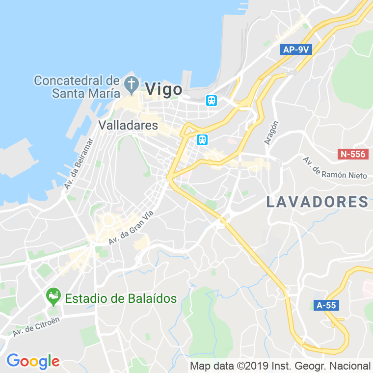 Código Postal calle San Roque   (Impares Del 1 Al 97)  (Pares Del 2 Al 94) en Vigo