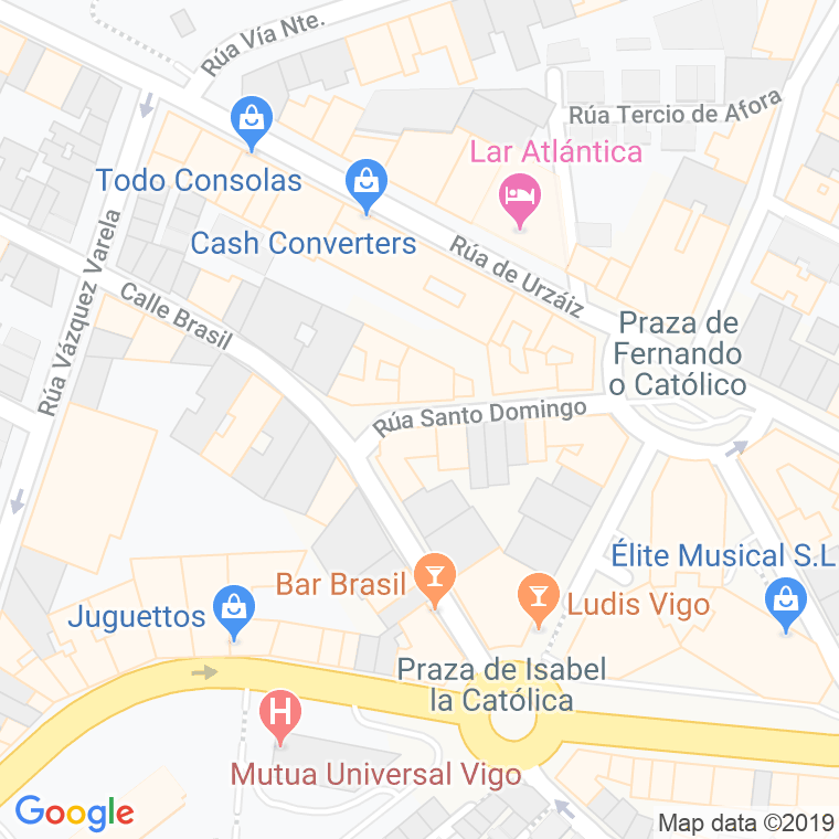 Código Postal calle Santo Domingo en Vigo