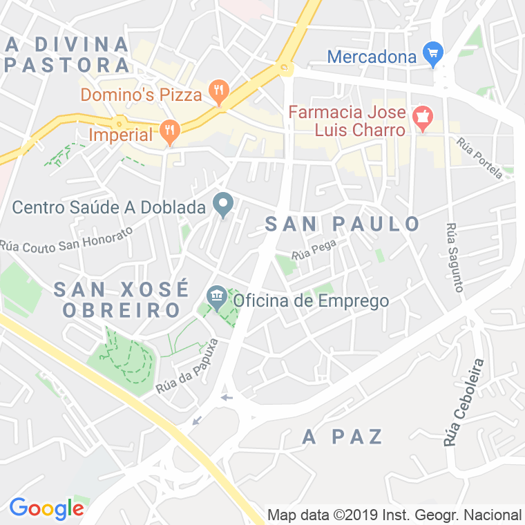 Código Postal calle Alcalde Gregorio Espino en Vigo