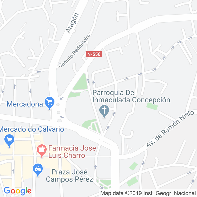 Código Postal calle Irmans Perez Quintela en Vigo