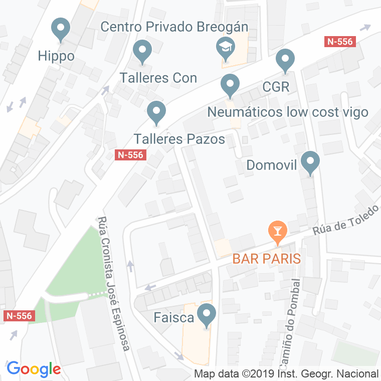 Código Postal calle Mestre Soutullo en Vigo