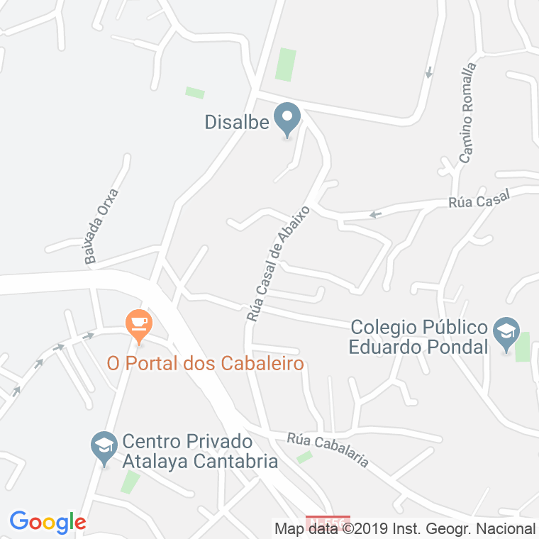 Código Postal calle Casal De Abaixo en Vigo