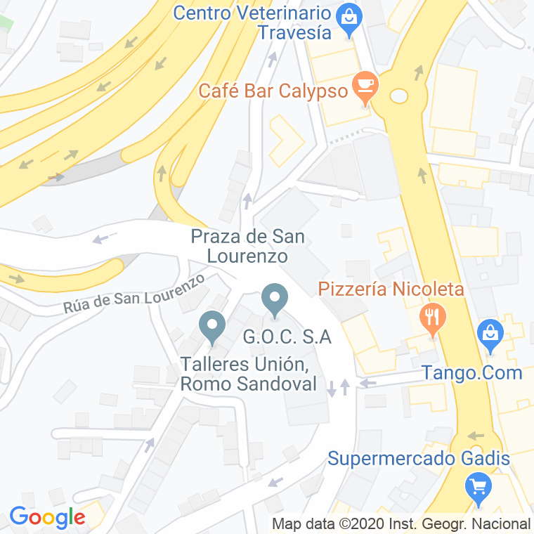 Código Postal calle San Lourenzo, praza en Vigo