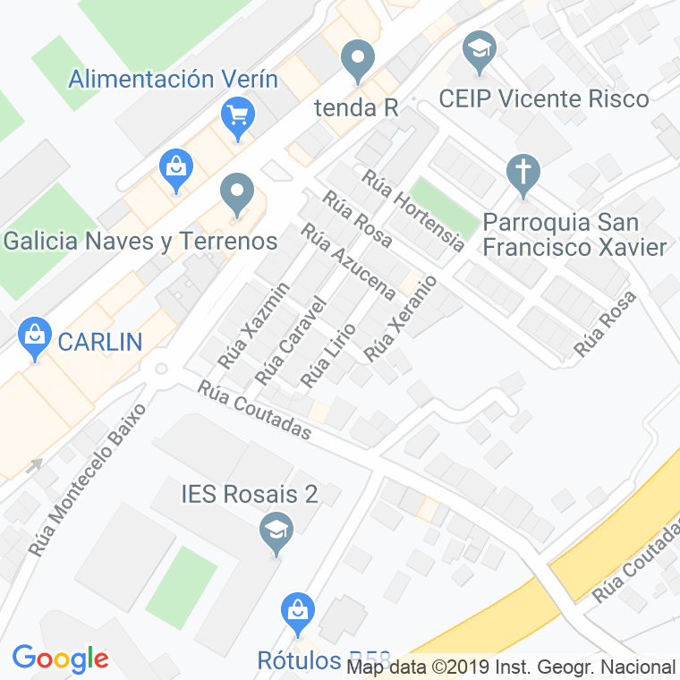 Código Postal calle Xeranio en Vigo