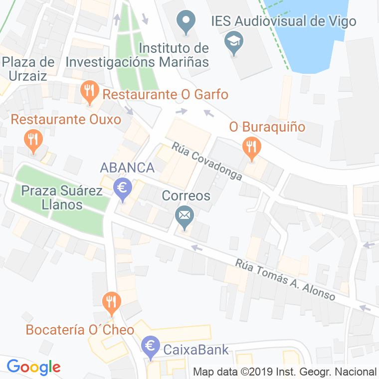 Código Postal calle Alfredo Brañas en Vigo