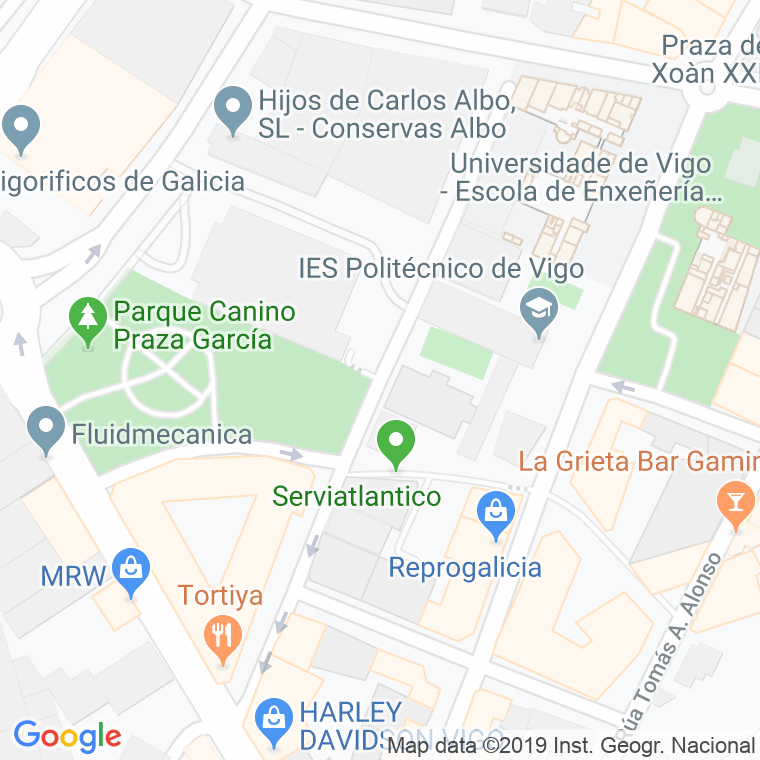 Código Postal calle Camilo Jose Cela en Vigo