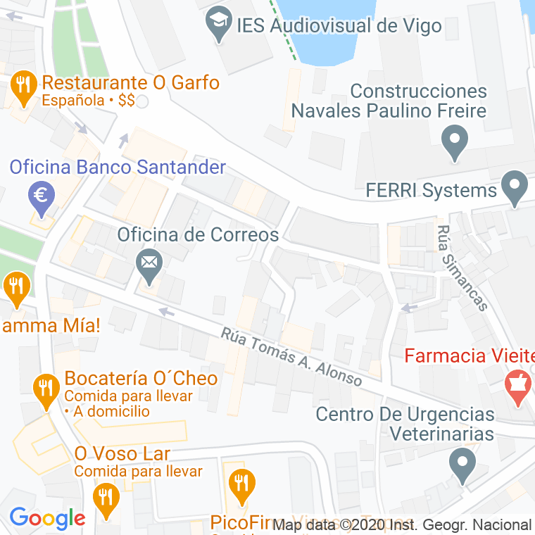 Código Postal calle Pedro Do Pazo en Vigo