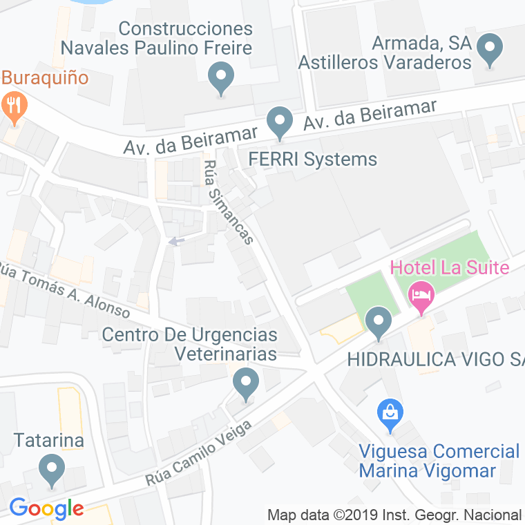 Código Postal calle Simancas en Vigo