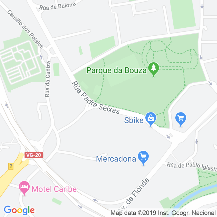 Código Postal calle Padre Seixas en Vigo