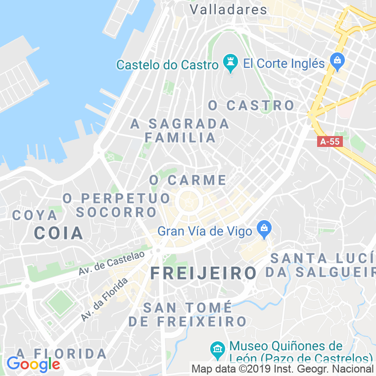 Código Postal calle Carlos Casares Mouriño, praza en Vigo