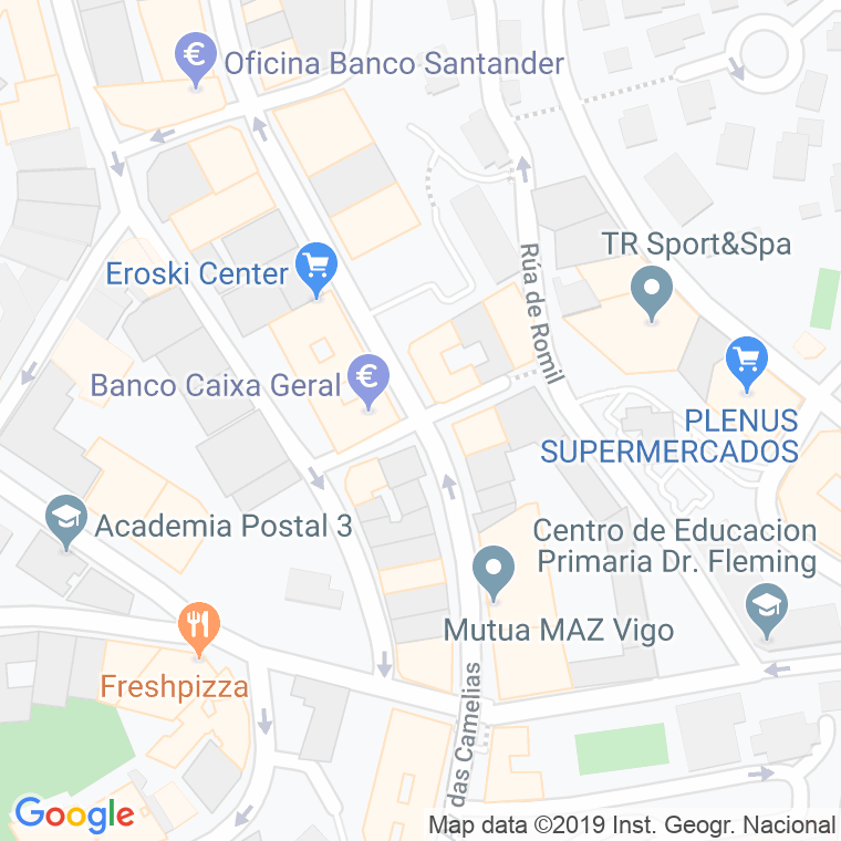 Código Postal calle Don Quijote en Vigo