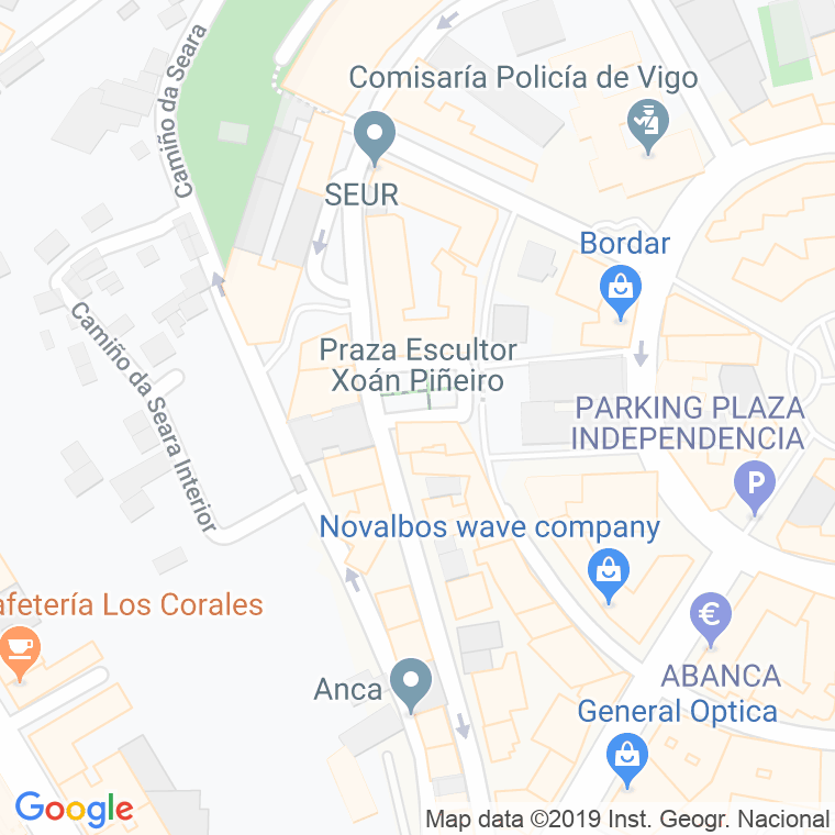Código Postal calle Excultor Xoan Piñeiro, praza en Vigo