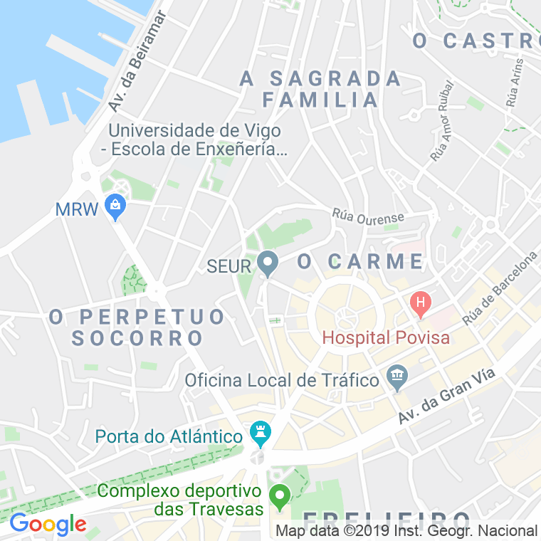 Código Postal calle Lopez Mora en Vigo