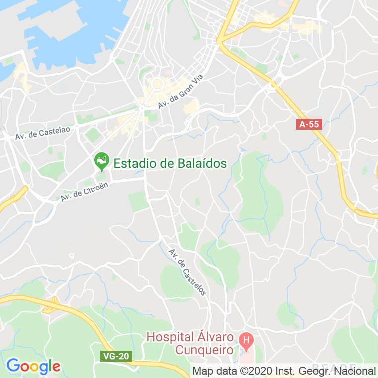 Código Postal calle Costa-castrelos en Vigo