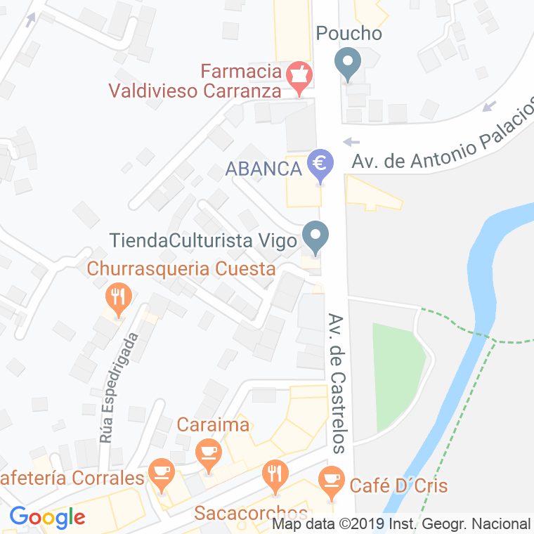 Código Postal calle Lagoa, camiño en Vigo